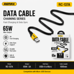 REMAX RC-137A V8 65W Fast Charging Data Cable