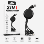 3 in 1 Retractable Multi Charging Cable