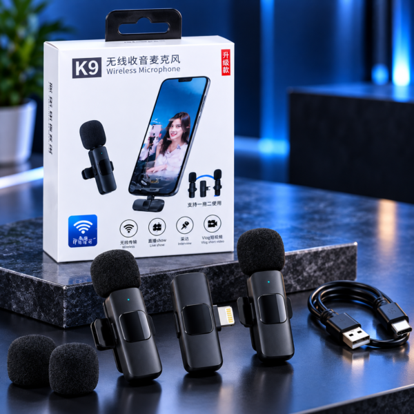 K9 Wireless Lavalier Microphone
