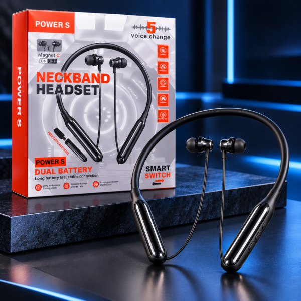 POWER S Neckband Headset | Wireless Bluetooth Earphones
