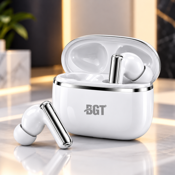 BGT AirBuds White – Wireless Bluetooth Earbuds